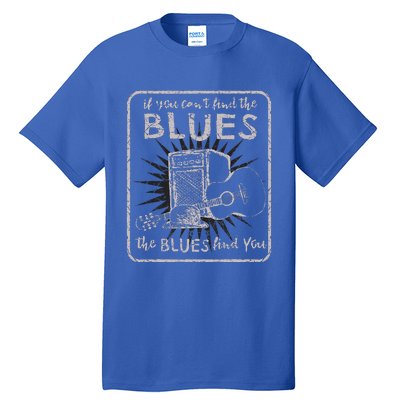 Blues Music Band Lover Vintage Guitar Teacher Funny Blues Tall T-Shirt