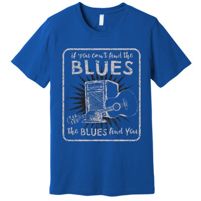 Blues Music Band Lover Vintage Guitar Teacher Funny Blues Premium T-Shirt