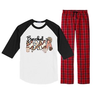 Baseball Mom Baseball Mama Sports Mom Baseball Mama Mother's Day Raglan Sleeve Pajama Set