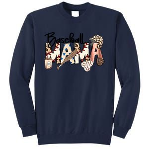 Baseball Mom Baseball Mama Sports Mom Baseball Mama Mother's Day Tall Sweatshirt