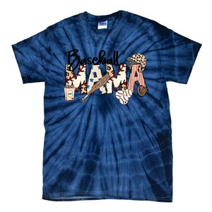 Baseball Mom Baseball Mama Sports Mom Baseball Mama Mother's Day Tie-Dye T-Shirt