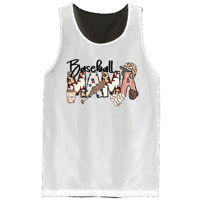 Baseball Mom Baseball Mama Sports Mom Baseball Mama Mother's Day Mesh Reversible Basketball Jersey Tank