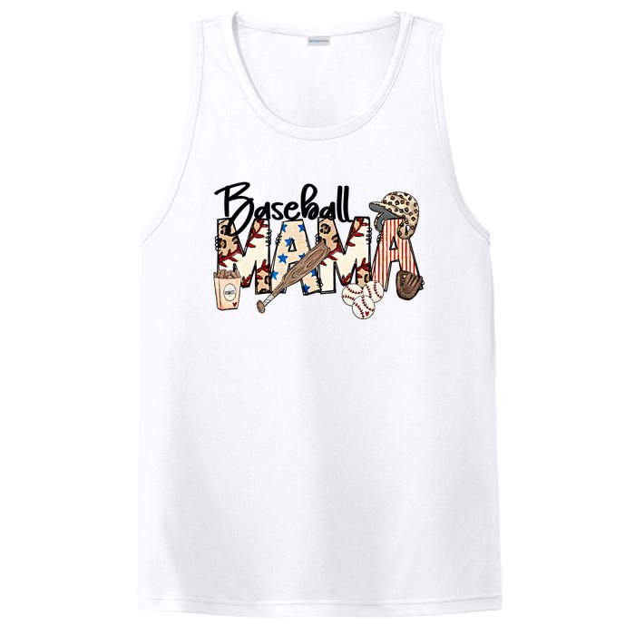 Baseball Mom Baseball Mama Sports Mom Baseball Mama Mother's Day PosiCharge Competitor Tank