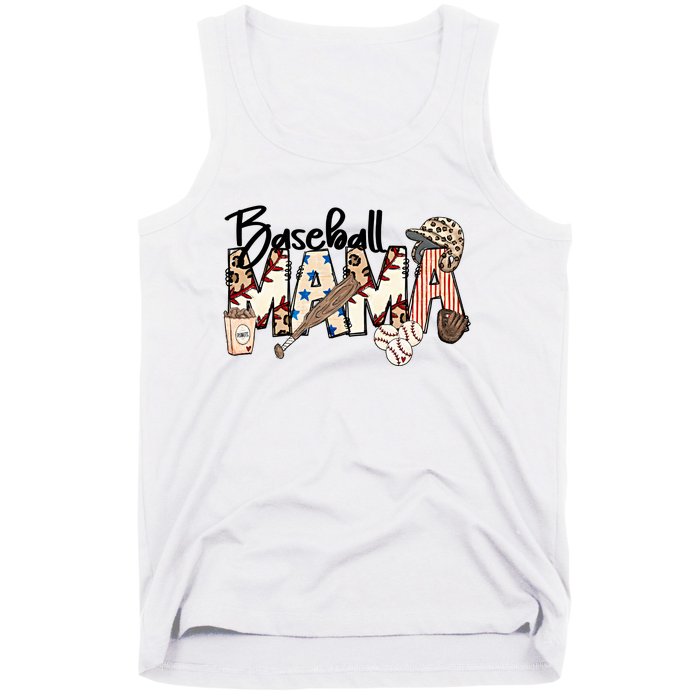 Baseball Mom Baseball Mama Sports Mom Baseball Mama Mother's Day Tank Top