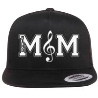 Band Mom Band Parent Gift For Band Fan Music Moms Flat Bill Trucker Hat