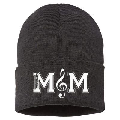 Band Mom Band Parent Gift For Band Fan Music Moms Sustainable Knit Beanie