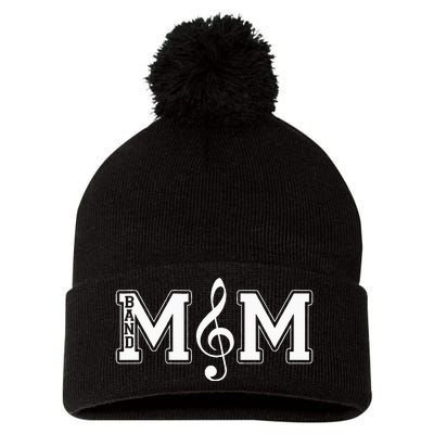 Band Mom Band Parent Gift For Band Fan Music Moms Pom Pom 12in Knit Beanie