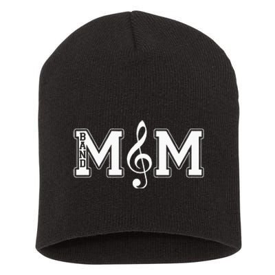 Band Mom Band Parent Gift For Band Fan Music Moms Short Acrylic Beanie