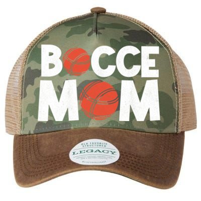 Bocce Mom Bocce Ball Player Mother Bocce Gift Legacy Tie Dye Trucker Hat