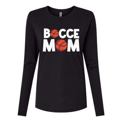 Bocce Mom Bocce Ball Player Mother Bocce Gift Womens Cotton Relaxed Long Sleeve T-Shirt