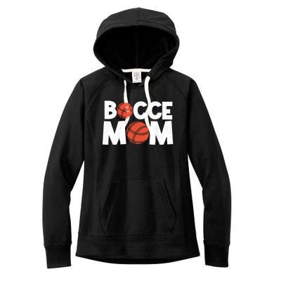 Bocce Mom Bocce Ball Player Mother Bocce Gift Women's Fleece Hoodie