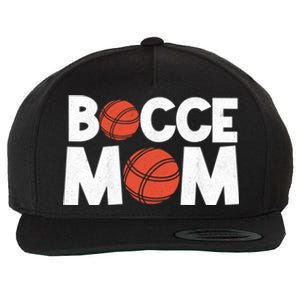 Bocce Mom Bocce Ball Player Mother Bocce Gift Wool Snapback Cap