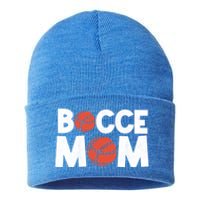 Bocce Mom Bocce Ball Player Mother Bocce Gift Sustainable Knit Beanie