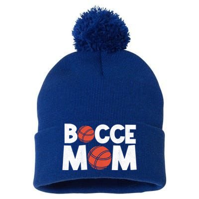 Bocce Mom Bocce Ball Player Mother Bocce Gift Pom Pom 12in Knit Beanie