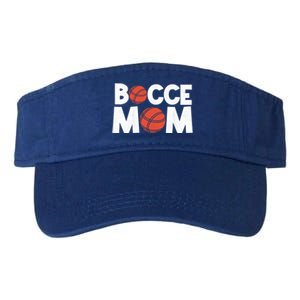 Bocce Mom Bocce Ball Player Mother Bocce Gift Valucap Bio-Washed Visor