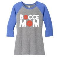 Bocce Mom Bocce Ball Player Mother Bocce Gift Women's Tri-Blend 3/4-Sleeve Raglan Shirt