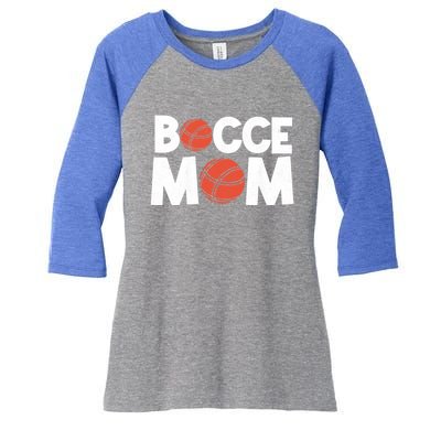 Bocce Mom Bocce Ball Player Mother Bocce Gift Women's Tri-Blend 3/4-Sleeve Raglan Shirt