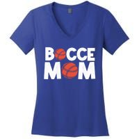 Bocce Mom Bocce Ball Player Mother Bocce Gift Women's V-Neck T-Shirt