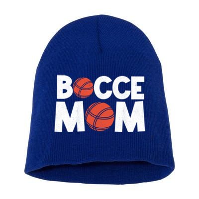 Bocce Mom Bocce Ball Player Mother Bocce Gift Short Acrylic Beanie