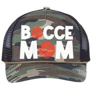 Bocce Mom Bocce Ball Player Mother Bocce Gift Retro Rope Trucker Hat Cap