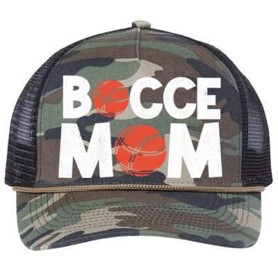 Bocce Mom Bocce Ball Player Mother Bocce Gift Retro Rope Trucker Hat Cap