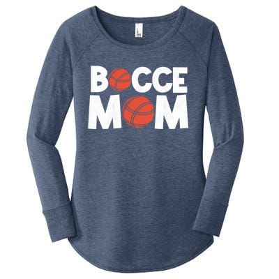 Bocce Mom Bocce Ball Player Mother Bocce Gift Women's Perfect Tri Tunic Long Sleeve Shirt