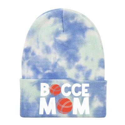 Bocce Mom Bocce Ball Player Mother Bocce Gift Tie Dye 12in Knit Beanie