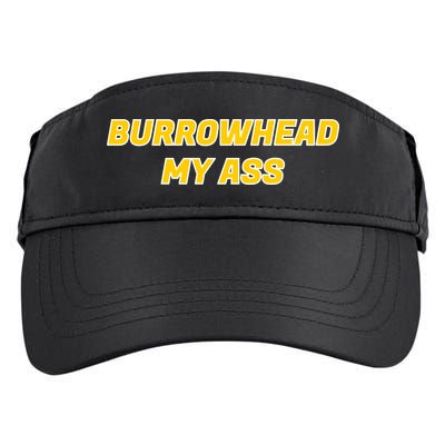 Burrowhead My Butt A*** Funny Football Fan Meme Kansas City Adult Drive Performance Visor