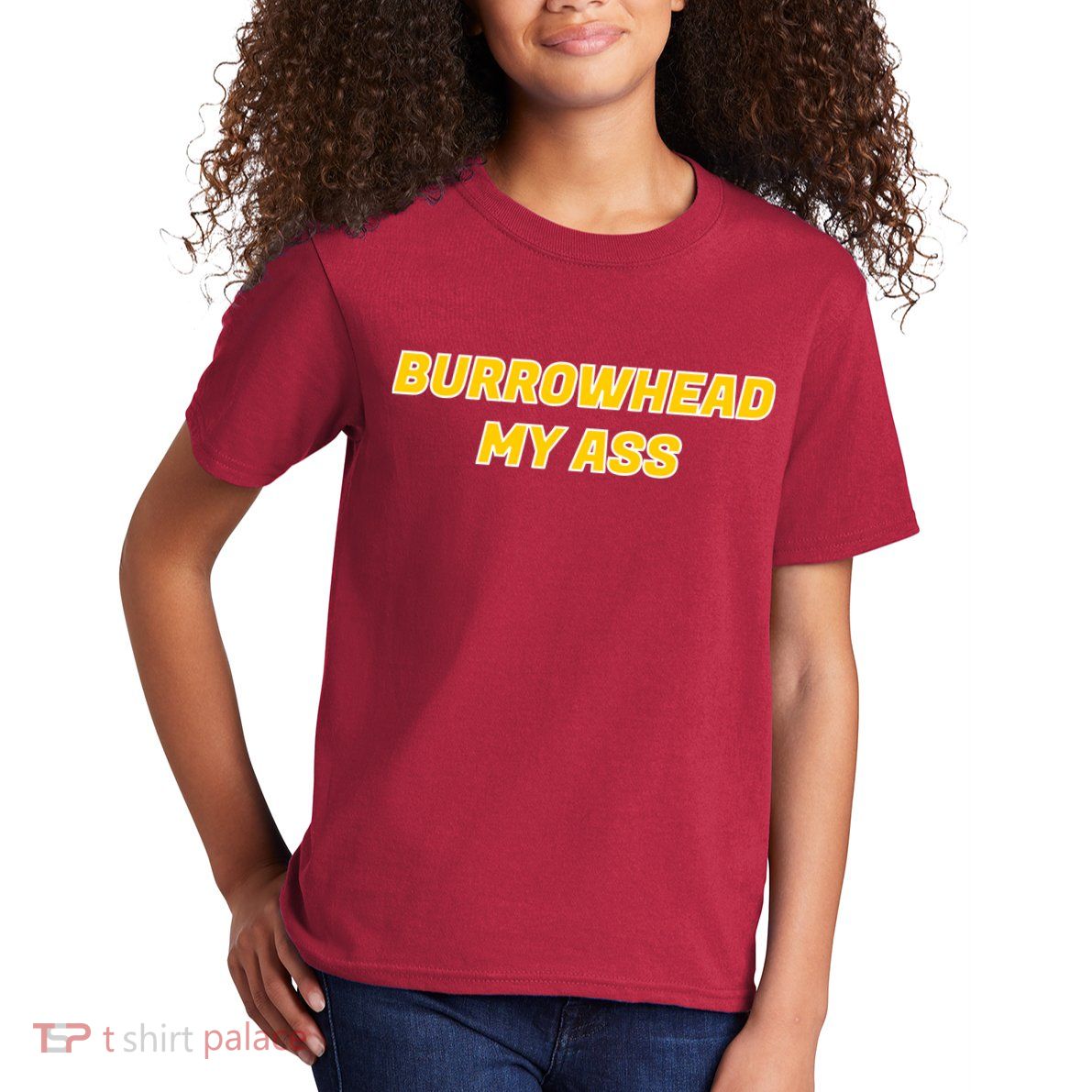 Burrowhead My Butt A*** Funny Football Fan Meme Kansas City Kids T-Shirt