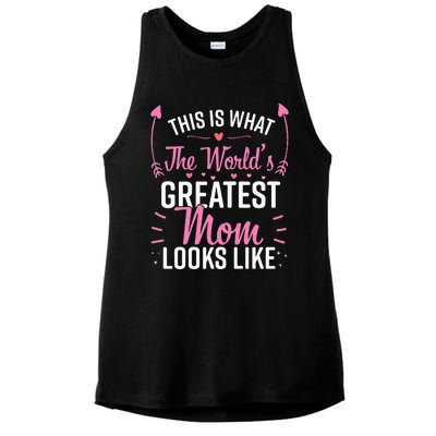 Best Mom Best Mother Ladies PosiCharge Tri-Blend Wicking Tank