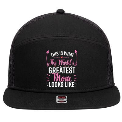 Best Mom Best Mother 7 Panel Mesh Trucker Snapback Hat