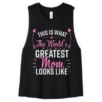 Best Mom Best Mother Women's Racerback Cropped Tank