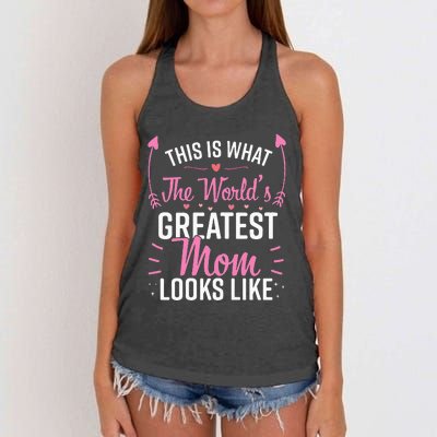 Best Mom Best Mother Women's Knotted Racerback Tank