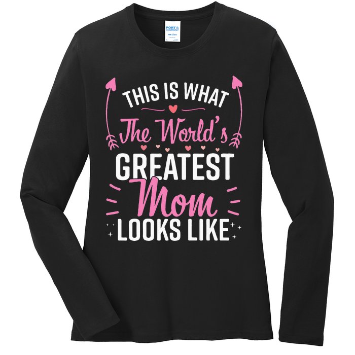 Best Mom Best Mother Ladies Long Sleeve Shirt