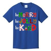 Be Merry Be Jolly Be Kind Merry Christmas Teacher Xmas Pjs Kids T-Shirt