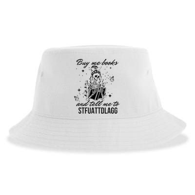 Buy Me Books And Tell Me To Stfuattdlagg Sustainable Bucket Hat