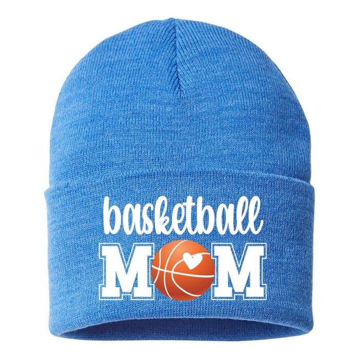 Basketball Mom Basketball Mother Of A Basketball Player Meaningful Gift Sustainable Knit Beanie