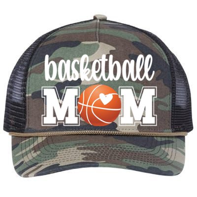 Basketball Mom Basketball Mother Of A Basketball Player Meaningful Gift Retro Rope Trucker Hat Cap