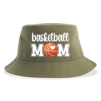 Basketball Mom Basketball Mother Of A Basketball Player Meaningful Gift Sustainable Bucket Hat