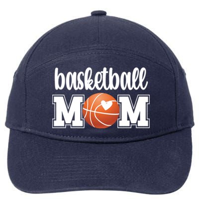 Basketball Mom Basketball Mother Of A Basketball Player Meaningful Gift 7-Panel Snapback Hat