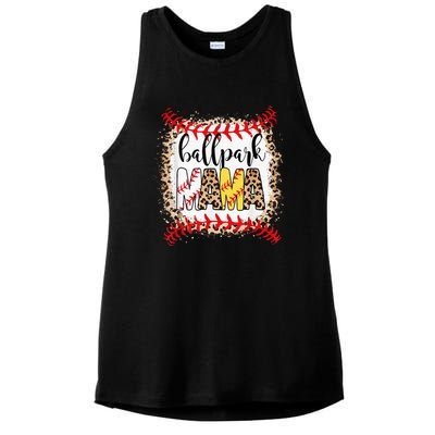 Ballpark Mama Ball Happy Mothers Day Bleached Ladies PosiCharge Tri-Blend Wicking Tank