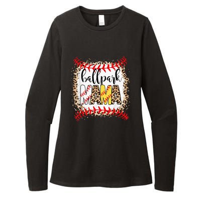 Ballpark Mama Ball Happy Mothers Day Bleached Womens CVC Long Sleeve Shirt