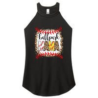 Ballpark Mama Ball Happy Mothers Day Bleached Women's Perfect Tri Rocker Tank