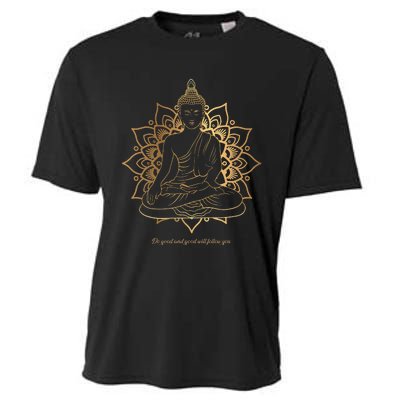 Buddha Mandala Buddhist Mindfulness Buddhism Spiritual Cooling Performance Crew T-Shirt