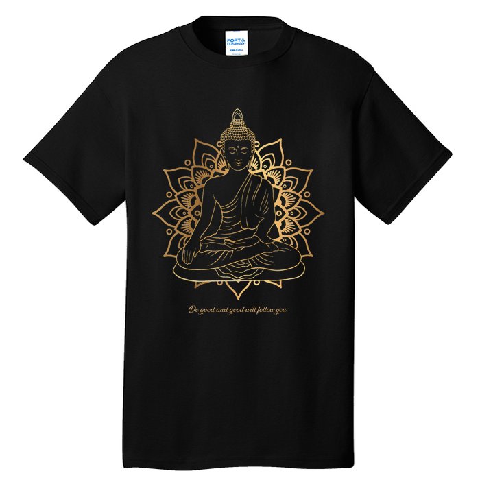 Buddha Mandala Buddhist Mindfulness Buddhism Spiritual Tall T-Shirt