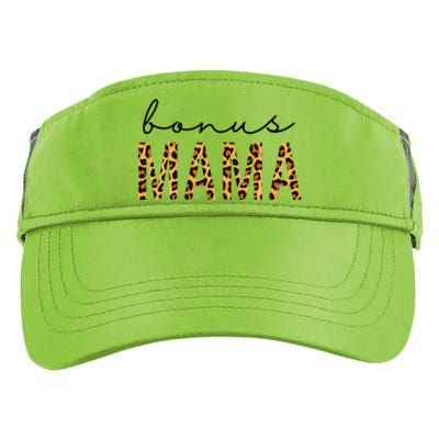 Bonus Mama Bonus Mom Stepmom Leopard Print MotherS Day Gift Adult Drive Performance Visor