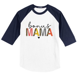 Bonus Mama Bonus Mom Stepmom Step Mama Mother's Day Present Baseball Sleeve Shirt