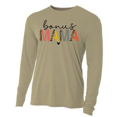 Bonus Mama Bonus Mom Stepmom Step Mama Mother's Day Present Cooling Performance Long Sleeve Crew