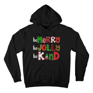 Be Merry Be Jolly Be Kind Merry Christmas Teacher Xmas Pjs Hoodie