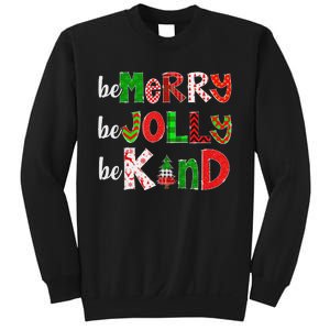 Be Merry Be Jolly Be Kind Merry Christmas Teacher Xmas Pjs Sweatshirt